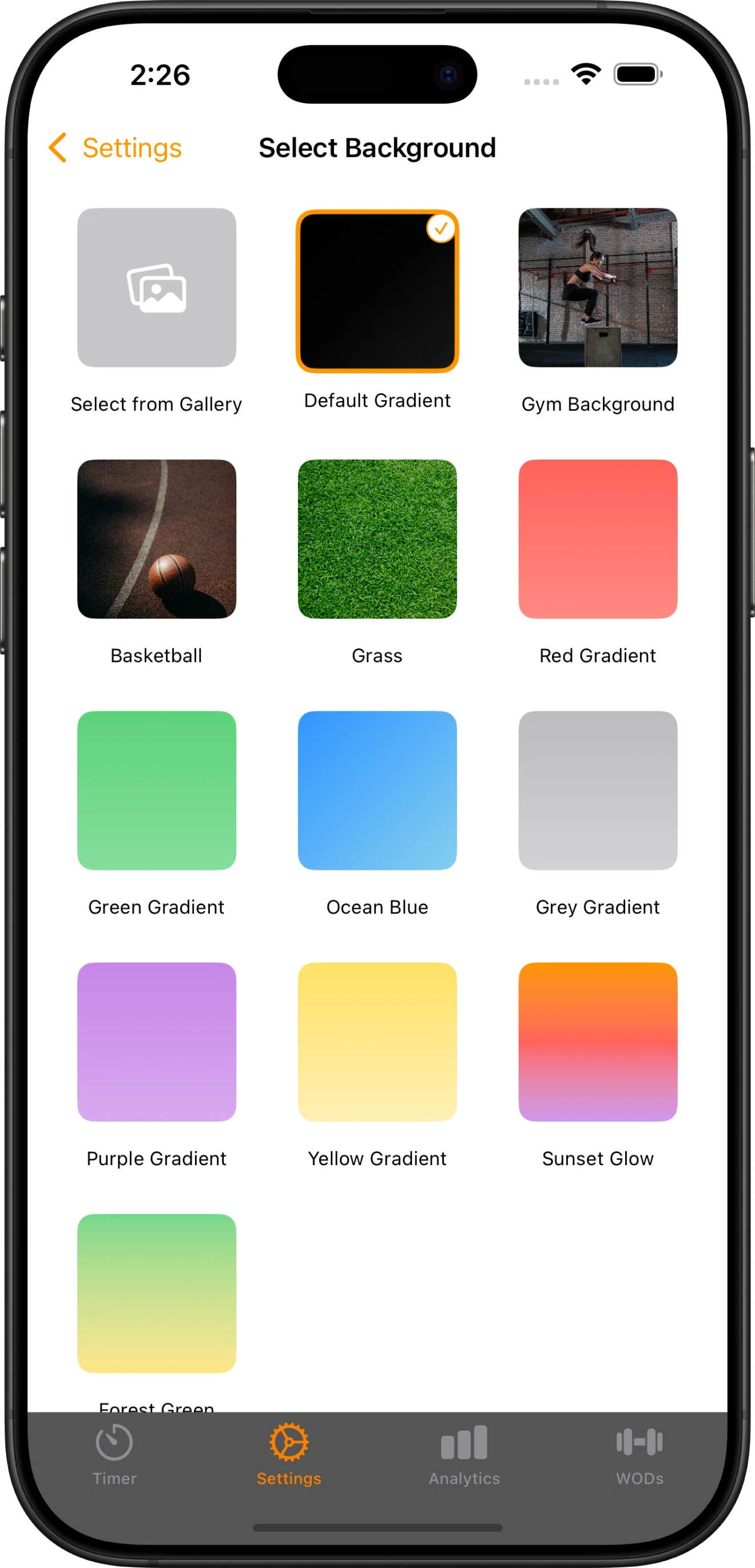 Simple WOD Timer App